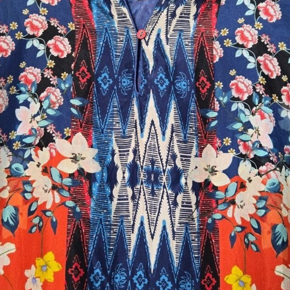 Johnny Was Lunamo Mandy  silk dress NWT RARE - Picture 4 of 14